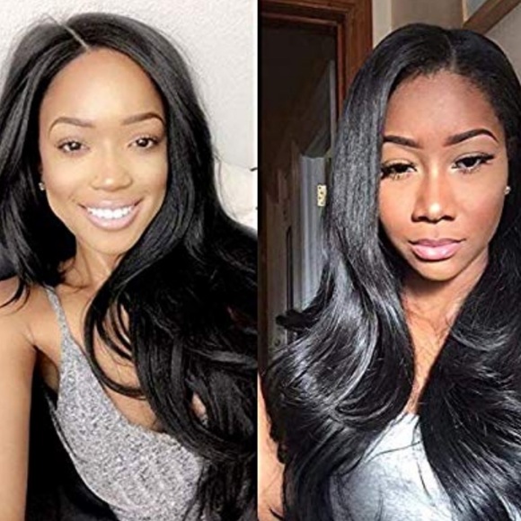 22” Black Natural Wavy Lace Front Wig *NEW*